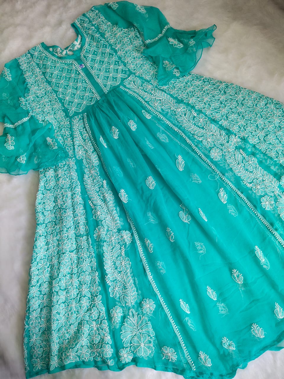 Fepic Rosemeen C 1688 Organza Dress Material Mumbai Wholesaler